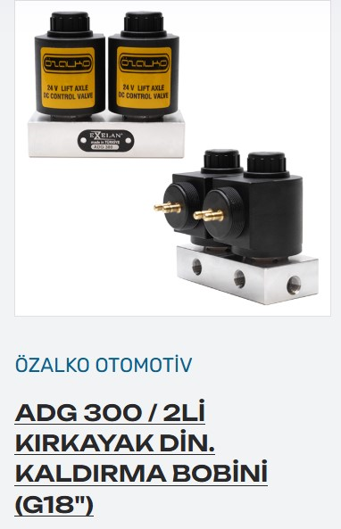 DAMPER BOBIN SETI IKILI alım. 24 V 1/8 ADG 0300